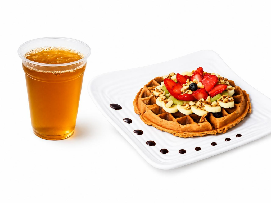 Waffle + Bebida Energética